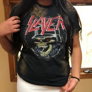 Distressed Slayer Band Tee